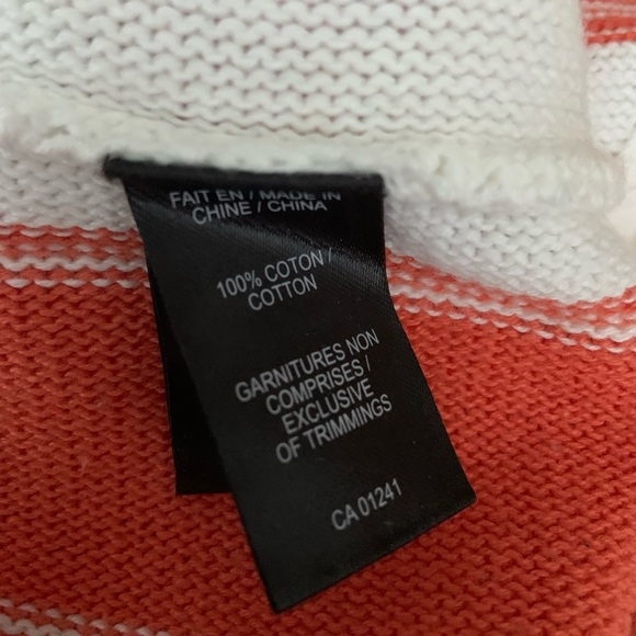 Creamsicle orange and white tripe’s mushroom sweater (men’s small) - Picture 3 of 3